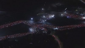 Imagini impresionante. Cozi uriașe de mașini la un centru de testare COVID din Los Angeles